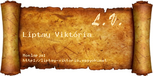 Liptay Viktória névjegykártya